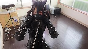 Latex Puppy Leashed