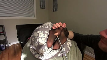 CEO Tickles and Licks his Secretary's Sexy Nylon Soles (Full Video)