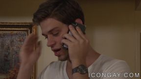 Naughty gay makes anal love with boyfriends beefy father
