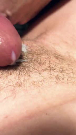 Mary - Hairy MILF Pussy Closeup cumshot   Clip 1