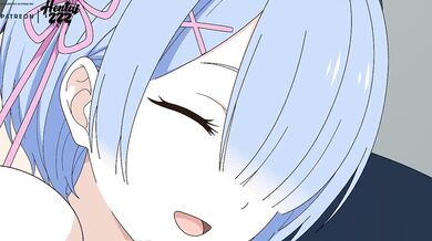 Rem and Emilia Gush under Subaru Full Nelson in Re Zero uncensored animation