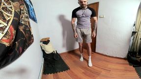 Ep 31 Teaser - Pornasthetics pt2 - Teaches u How to Bodyweight Train -Solo Male Naked,Cock Tease,Stretching &amp; Big Cum End