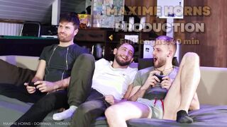 Gaming with buddies double penetration sans a condom versatile meaty cocks twunks maxime horns doryann marguet