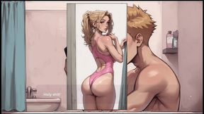 my new girlfriend [ taboo hentai game ] ep.21 step sis swimsuit competition !