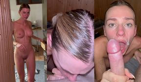 Wildhalli POV Blowjob And Facial In Sauna