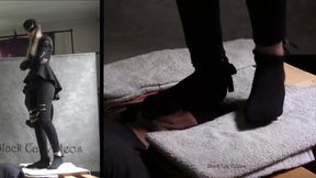 facebox trampling in nylons by Alice (two cameras)