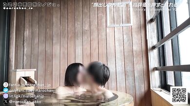 Hot Spring Vlog: Japanese Couple Having Sex with Handjob and Blowjob
