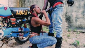 Sexy Petite Biker Vera Seduces Bollocks BBC to Fuck on Motorcycle Tour