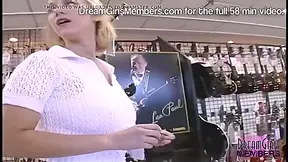 Tabatha Jordan - She Shows Her Huge Tits & Pussy In A Guitar Shop
