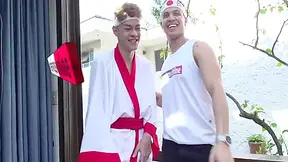 Hanry Onlyjapa And Henrique Bailarino In Riki Japa - Bareback(comida Japonesa) 8 Min