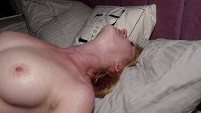 Blonde secretary gives blowjob to her boss, gets creampied