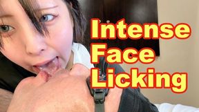 120. Little Devil Japanese Maid's Intense Face Licking – Thick Saliva Drip & Savor Play