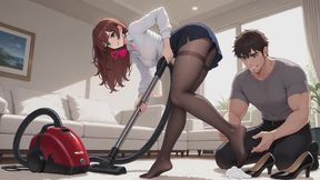 Vacuuming Fantasies #1: Pantyhose Vacuuming Ecstasy Fantasy Roleplay