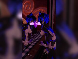 Vrchat Fur Giving a Oral-job Whilst Wanking its Dong