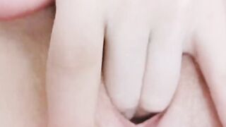 Very close up tight cunt masturbation