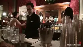 Kinky Halloween Party with feet & tit clamps