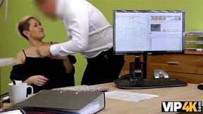 VIP4K The agent calls Lussy Sweet for a date but she fucks him in the office