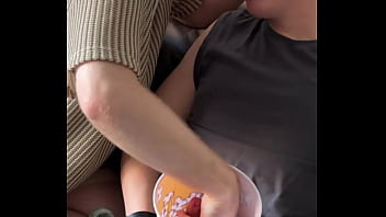 Movie night turned into make-out night...