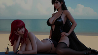 Loving 90s Fashion Flick Game Honies on the Beach (AI Porno)