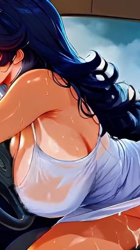 Betrayed 39-year-old Latina Wife Gets Fucked Hard by Taxi Driver on the Road - Ai Animation