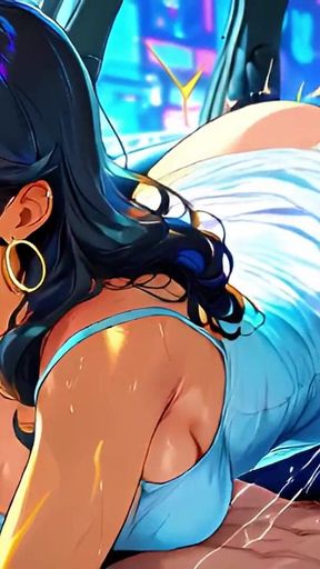 Betrayed 39-year-old Latina Wife Gets Fucked Hard by Taxi Driver on the Road - Ai Animation