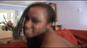 Hot ebony babe gets analy fucked hard