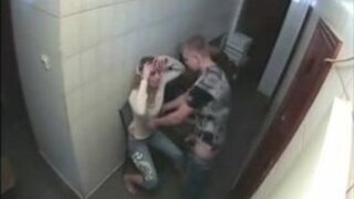 Young Russian couple spy videocam.