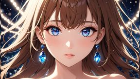 Bokeh Dreams: a Beautiful Young Woman in Floating Lights