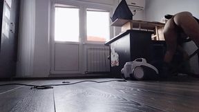 Amateur wife sucking naked at home.