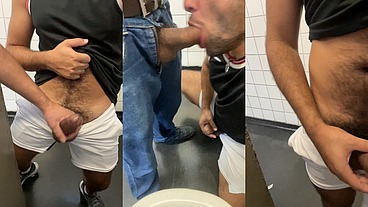 GAY GULOSO MAMOU A ROLA DO MADURO ATÉ ELE GOZAR.