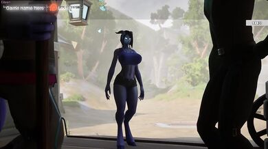 The draenei slut takes it rough in public with a monster cock and creampie finish
