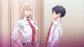 Blutrot schämender Anime Boy wird von MILFs im cremigen FFM Féte zerrissen