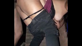 Sister-in-law fulfilling a bet after the party and I ended up cumming inside her