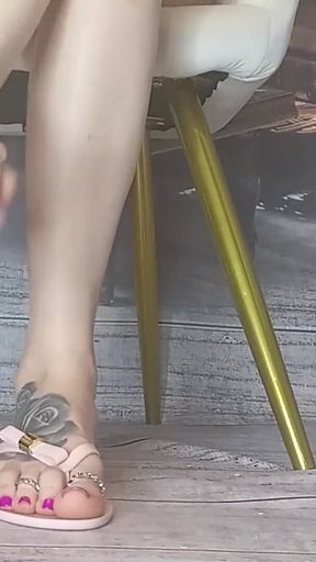 Lady Angela Toe Rings and Flip Flops - Silent Admiration