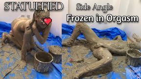Statuefied Frozen in Orgasm Side Angle