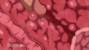 Blue-haired anime babe gets creampied in medieval castle