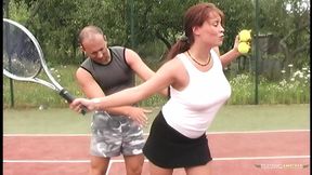 Tennis practice ends, Pam and Krystal crave a hot butt&#x1F351;-sex trio