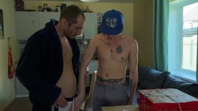 Oliver did not hope such a wonderful courier to bring him pizza, on which he got a pecker -305