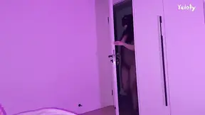 girlfriend Seduced for Rough Creampie with Leopard Lingerie and Cat Mask