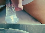 Pillow humping while getting fuck by my butt plug