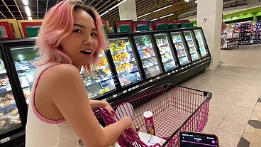 Walking around the city with a vibrator inside