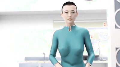 Naughty nurse seduces busty futa with a massive dick and pleasures her wet pussy