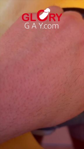 Young guy with super long cock face-fucks my throat until he cums
