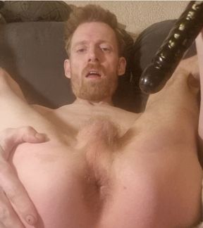 Love that dildo deep in my gay pussy, because i&#039;m a huge slut who loves showing it