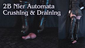 2B Nier Automata Crushing and Draining Your Cock and Balls - Double Orgasm - Bootjob and Handjob (Close Double Version) - TamyStarly - Cock Balls Crush Trample, Shoejob, Bootjob, CBT, Ballbusting, Trampling, Stomping