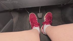 Driving and pedal pumping in my adidas sneaker