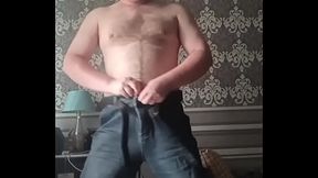 Gay is in a hurry to have sex with his boyfriend! He even put on new red briefs!