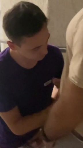 Blowing a Hung Stud in the Stairwell