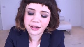 Yhivi, Pretty & Petite Gets A Hard Lesson In Fucking, Sucking And Swallowing Cum