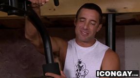 Nick takes it slow and easy moving his dick back and forth